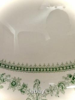 Antique Johnson Bros Glenwood Flow Green Staffordshire Platter 12.25 Pat 1902