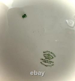 Antique Johnson Bros Glenwood Flow Green Staffordshire Platter 12.25 Pat 1902