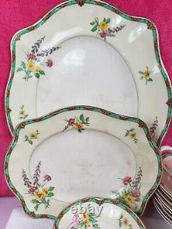 Antique Johnson Brothers China, 30 Pieces Ontwood Design