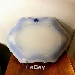 Antique Johnson Brothers Florida Flow Blue Serving Platter