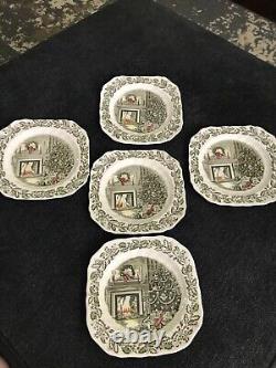 Antique Johnson Brothers Merry Christmas. Macquarie salad plates