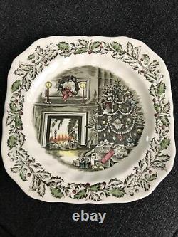 Antique Johnson Brothers Merry Christmas. Macquarie salad plates