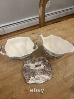 Antique Johnson Brothers Old English Countryside, 44 Pieces great condition