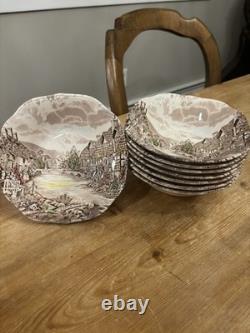 Antique Johnson Brothers Old English Countryside, 44 Pieces great condition