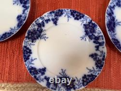 Antique Johnson Brothers Peach Flow Blue 10 Dinner Plates Set of Four Roy Antique Johnson Brothers Peach Flow Blue 10 Dinner Plates Set of Four Roy