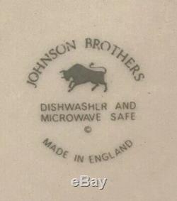 Antique Johnson Brothers Richmond White, Dinner, Salad Plates, Soup, Bread Bowls
