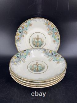 Antique PAREEK Les Fontaines 1925 Art Exhibition JOHNSON BROS Bowls Set Art Deco