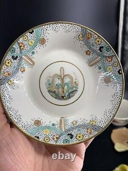 Antique PAREEK Les Fontaines 1925 Art Exhibition JOHNSON BROS Bowls Set Art Deco