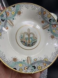 Antique PAREEK Les Fontaines 1925 Art Exhibition JOHNSON BROS Bowls Set Art Deco