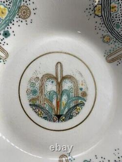 Antique PAREEK Les Fontaines 1925 Art Exhibition JOHNSON BROS Bowls Set Art Deco