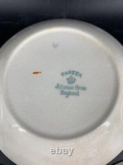 Antique PAREEK Les Fontaines 1925 Art Exhibition JOHNSON BROS Bowls Set Art Deco