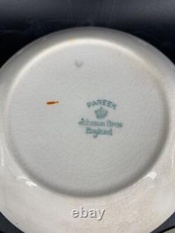 Antique PAREEK Les Fontaines 1925 Art Exhibition JOHNSON BROS Bowls Set Art Deco