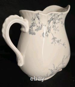 Antique Pitcher 1880's Rosedale Johnson Bros. England Semi- Porcelain