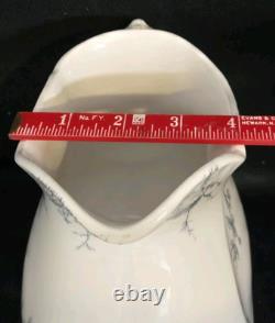 Antique Pitcher 1880's Rosedale Johnson Bros. England Semi- Porcelain