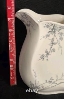 Antique Pitcher 1880's Rosedale Johnson Bros. England Semi- Porcelain