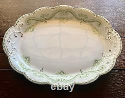 Antique Regis Green Transferware By Johnson Brothers England Platter 12x16