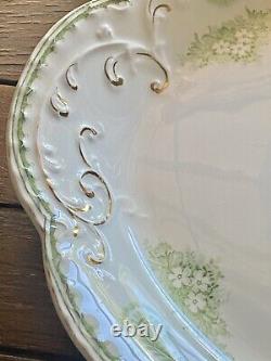 Antique Regis Green Transferware By Johnson Brothers England Platter 12x16