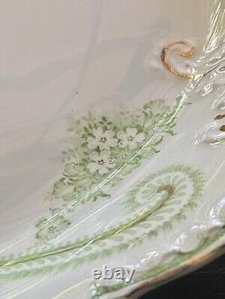 Antique Regis Green Transferware By Johnson Brothers England Platter 12x16