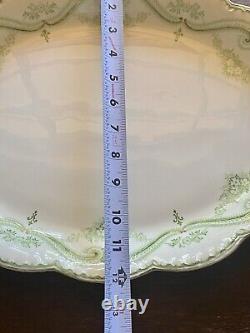 Antique Regis Green Transferware By Johnson Brothers England Platter 12x16