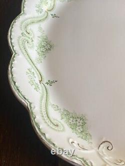 Antique Regis Green Transferware By Johnson Brothers England Platter 12x16