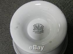 Antique Royal Ironstone China Johnson Bros England 8 1/2 Pedestal Footed Bowl