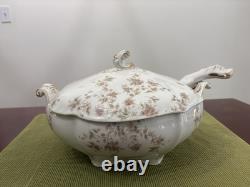 Antique Royal Semi Porcelain Covered Vegetable Dish Or Tureen Johnson Bros China