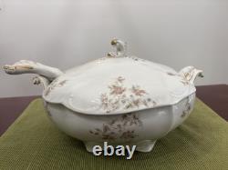 Antique Royal Semi Porcelain Covered Vegetable Dish Or Tureen Johnson Bros China