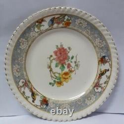 Antique Victorian Ceramic Plate Vintage English Johnson Bros England Crown Mark