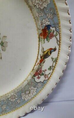 Antique Victorian Ceramic Plate Vintage English Johnson Bros England Crown Mark