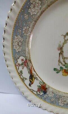 Antique Victorian Ceramic Plate Vintage English Johnson Bros England Crown Mark
