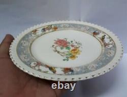 Antique Victorian Ceramic Plate Vintage English Johnson Bros England Crown Mark