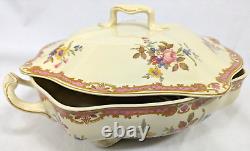 Antique Victorian JOHNSON BROS BOSCOMBE Pattern Serving Dish Tureen Brothers