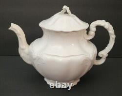Antique Vintage Teapot White Semi-Porcelain Johnson Bros England 8 X 10