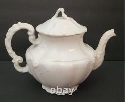 Antique Vintage Teapot White Semi-Porcelain Johnson Bros England 8 X 10
