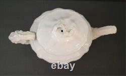 Antique Vintage Teapot White Semi-Porcelain Johnson Bros England 8 X 10