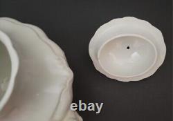 Antique Vintage Teapot White Semi-Porcelain Johnson Bros England 8 X 10