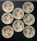 Antique Warwick Mulberry Johnson Bros. Set Of Salad Plates (x8) England
