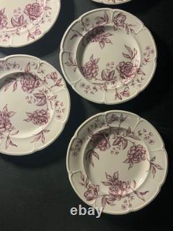 Antique Warwick Mulberry Johnson Bros. Set of Salad Plates (x8) England
