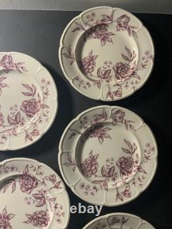 Antique Warwick Mulberry Johnson Bros. Set of Salad Plates (x8) England