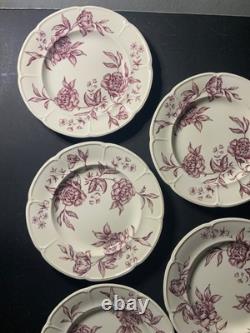 Antique Warwick Mulberry Johnson Bros. Set of Salad Plates (x8) England