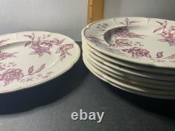 Antique Warwick Mulberry Johnson Bros. Set of Salad Plates (x8) England