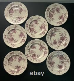 Antique Warwick Mulberry Johnson Bros. Set of Salad Plates (x8) England