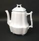 Antique White Ironstone Teapot By Johnson Brothers England Early 1900s