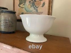 Antique White Royal Ironstone China Pedestal/Footed Bowl Johnson Bros. England