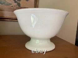 Antique White Royal Ironstone China Pedestal/Footed Bowl Johnson Bros. England