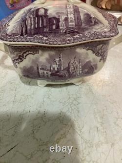 Antique-style dish is a Johnson Brothers Old Britain Castles lidded tureen