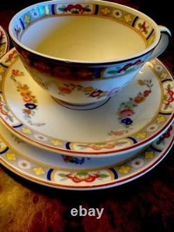 Antq Rare Pareek Johnson Bros. England Arundale 68 Pcs Floral Dining Set Read