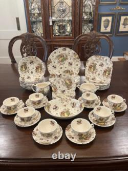 Autumn Delight by Johnson Bros. ESTATE SET 51 Pieces of Vintage Dinnerware