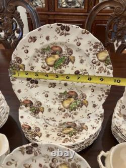 Autumn Delight by Johnson Bros. ESTATE SET 51 Pieces of Vintage Dinnerware
