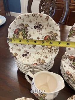 Autumn Delight by Johnson Bros. ESTATE SET 51 Pieces of Vintage Dinnerware